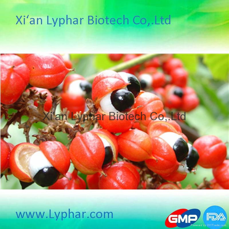 Lyphar ISO Certificate Wholesale High Quality10% 20% Guarana Extract