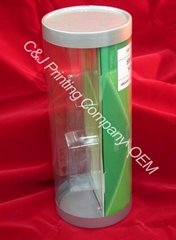 Cylinder PVC Plastic box