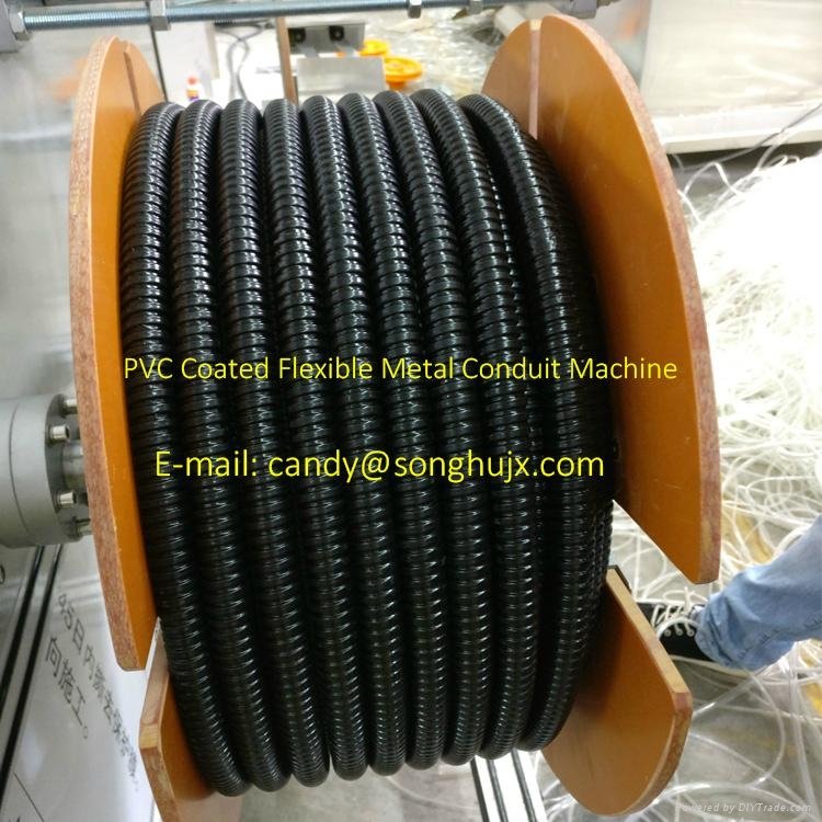 pvc extruder for coating flexible metal cabel hose &conduit