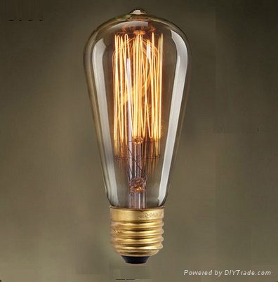Popular lighting edison bulbs A19 ST64 G125 C35 T45 T30 light bulbs 15W 25w 40 4