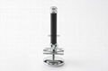 Double safety shaving razor with stainless steel stand