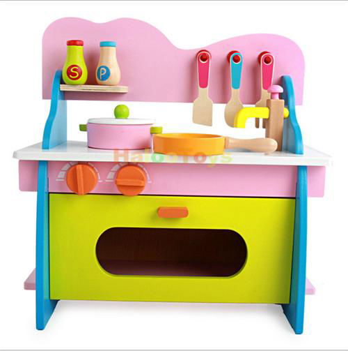 Wooden color Kitchen Toy educational  3