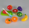 Kitchen Play Set Plastic Fruit Cutting Toys For Kids