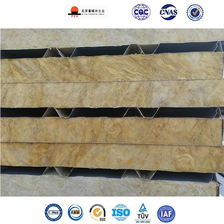 Rock wool(Mineral wool) Sandwich Panel Board For  Warehouse Roof and Wall 4