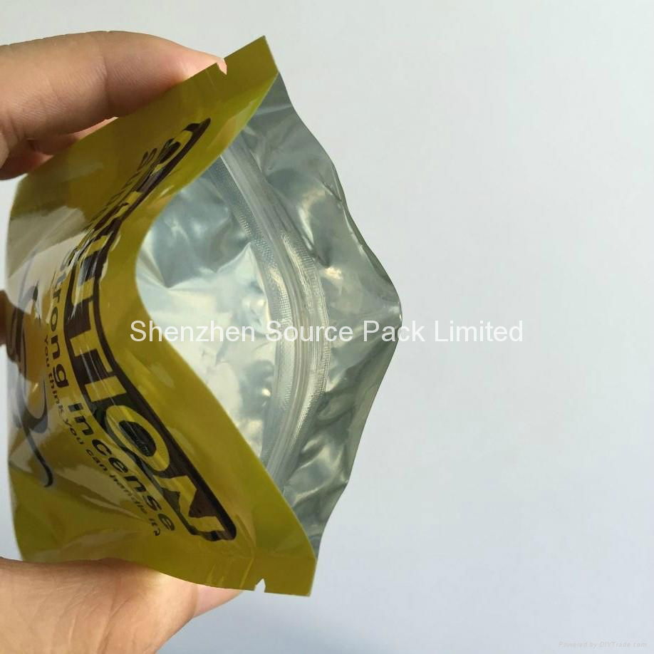 Three Heat Sealed Zipper Bags with Tear Notch for Packaging No.14