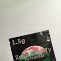 1.5g Food Grade Three Heat Sealed Zipper Bags with Tear Notch for Spice Potpourr 2