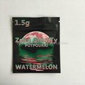 1.5g Food Grade Three Heat Sealed Zipper Bags with Tear Notch for Spice Potpourr 3