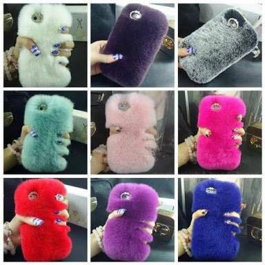 popular fur back cover phone case For iphone6