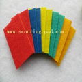 colorful kitchen scouring pad