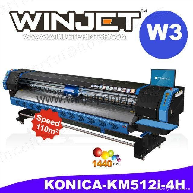 Konica W3 solvent printer digital Solvent printer for Konica 35 50pl Konica  3