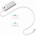 6 outlet power strip with multi usb charger port US plug surge protector 2