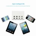 desktop powered usb hub 8 port usb outlet 5v 2.4a 1a charger station with cord 4