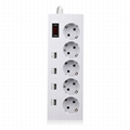 5 way multi extension cord socket strip