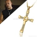 Film jewelry fast and furious dominic toretto cross pendant necklace 3
