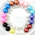 Fashionable Colorful Simulated Double Sided Wear Pearl Stud Earrings 4