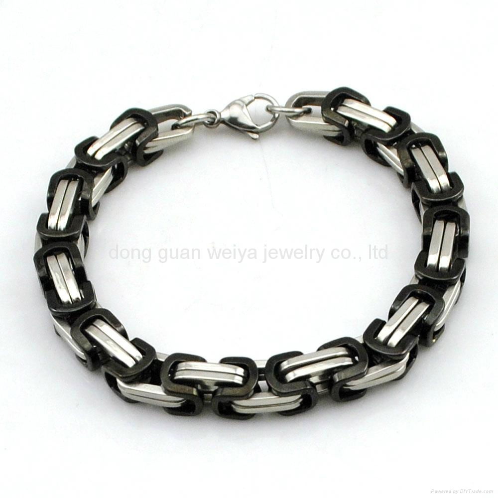 Gold Motorcycle Chain High Quality Stainless Steel Chain Bracelet For Men 4