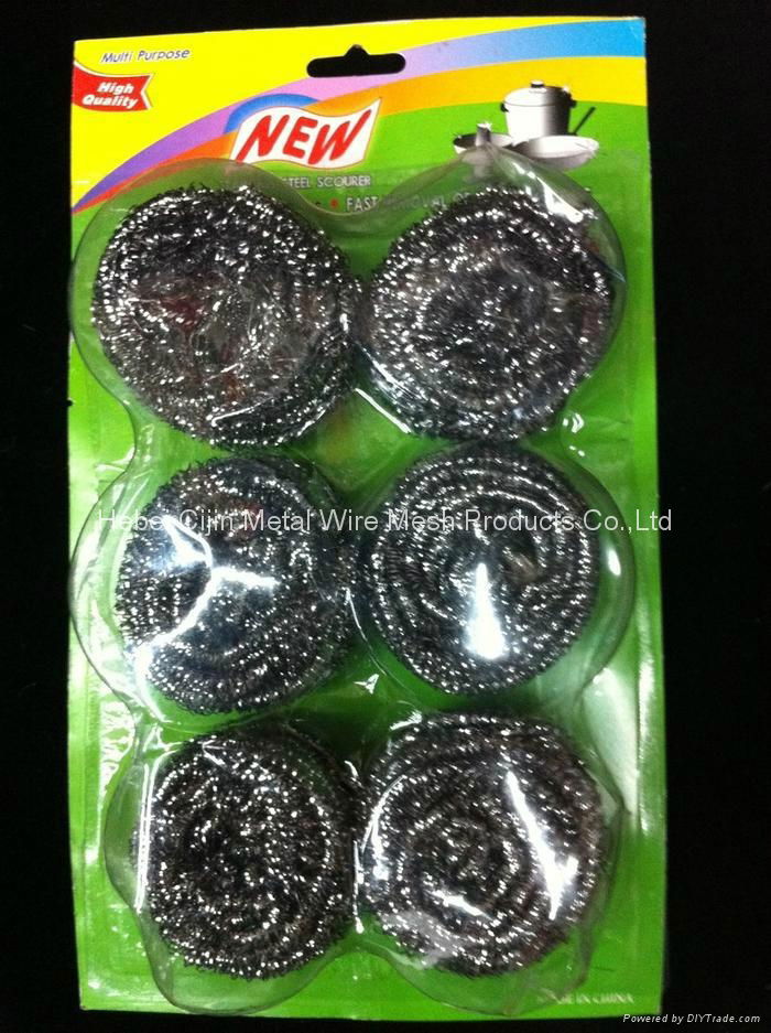 China Manufacturer 410 430 Type Stainless Steel Scourer 3