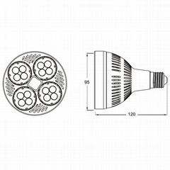 VAKESUN LIGHT UL 35W PAR30 OSRAM LED AC100-240V E26 E27