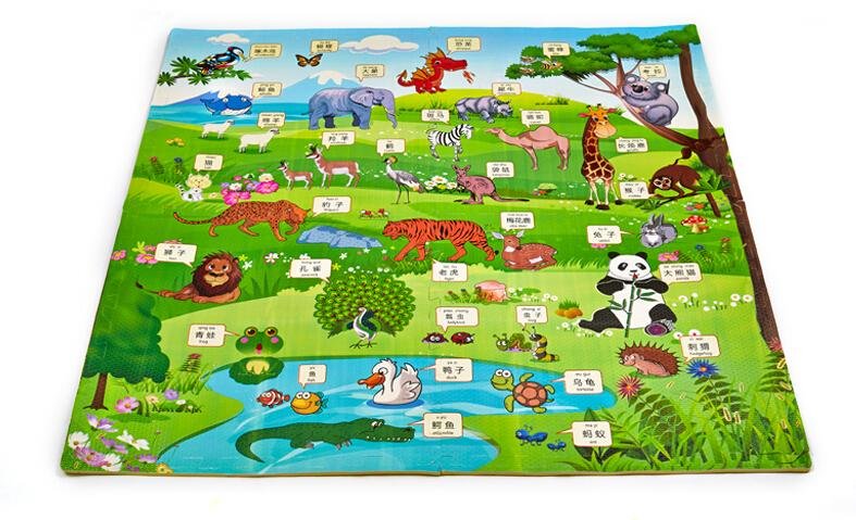 Puzzles Mats for early Educational Children Cartoon Animals floor mat  2