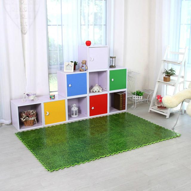 Jigsaw Puzzles Foam Interlocking Floor Mats with Green Grass A001