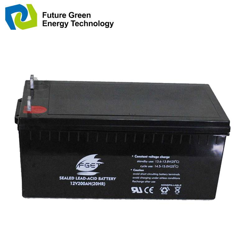 12V200ah Deep Cycle AGM Sealed Lead Acid Battery Solar Battery 3