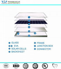 265w poly solar panels in good quality!