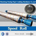 2500 m/min high working speed robber coated spool roller for paper mill