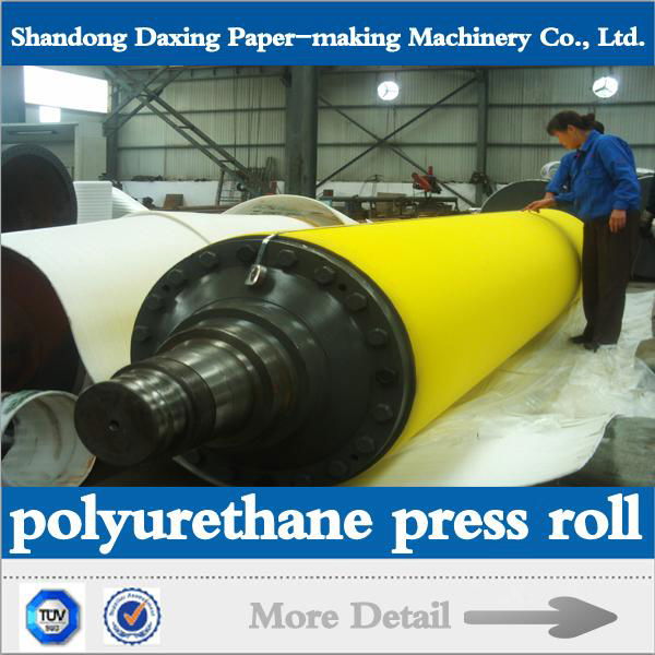 polyurethane roller for paper making machine of paper mill