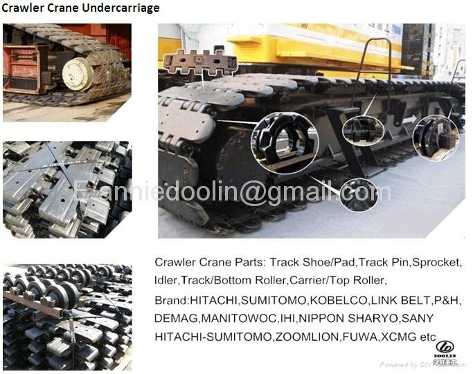 Zoomlion 70 Tons Crane Track Roller QUY70 QUY65 QUY 60 2