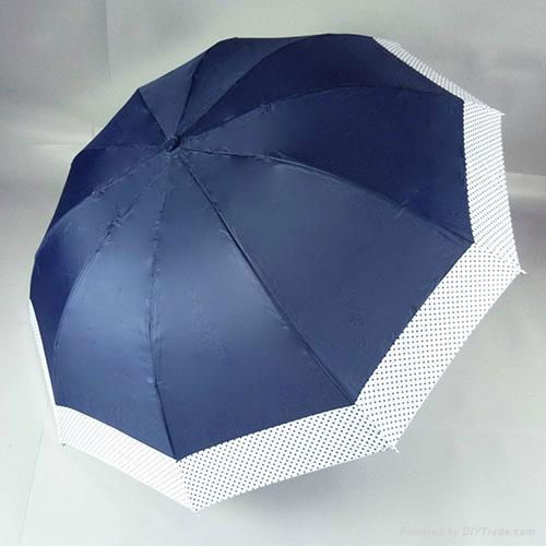 three folding summer uv protection umbrella