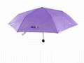 High quality windproof promotional sun and rain 3 folding umbrella