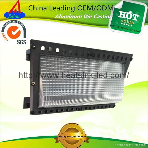 SGS Approved Die Casting LED Wallpack Lighting Aluminum Housing 2