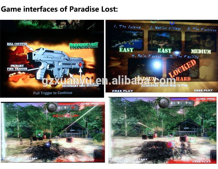 hot products to sell 42 inch Paradise Lost  simulator shooting game machine  3