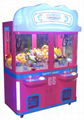 Beautiful color kids play dolls crane machine toys catcher