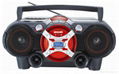 Portable CD/VCD/DVD boombox