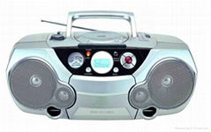 Portable CD/VCD/DVD boombox