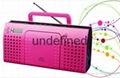 CD/radio boombox with MP3/USB/SD 2