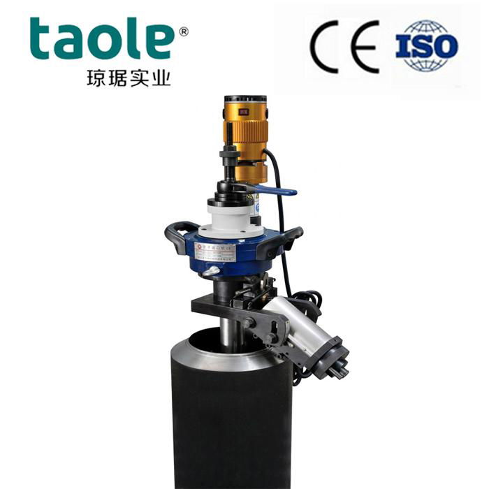 Portable pipe beveling and chamfering machine tool