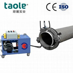 pneumatic and hydraulic pipe cutting and beveling machine