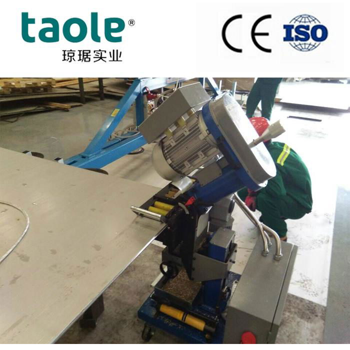 Steel plate edge chamfering machine 4