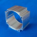 Aluminium profile for motor shell with sliver anodizing and machining 1