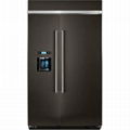 Brand New KitchenAid KBSD608EBS Built-in Side-by-Side Refrigerator - 48.4Inch -  1