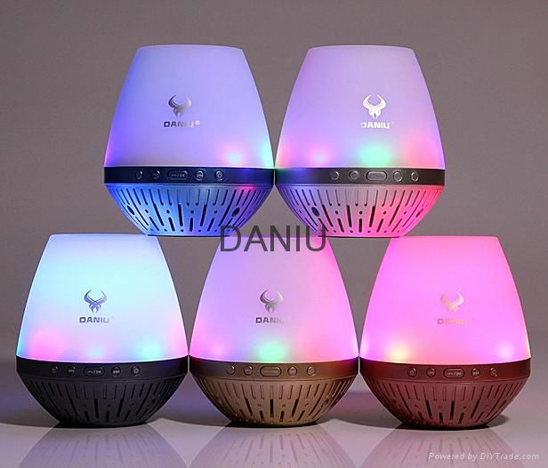 Bluetooth Speaker with LED Wireless Subwoofer Loudspeakers Mini Speaker 4