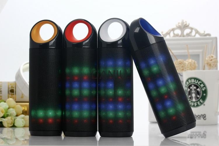 Wireless Mini Portable Bluetooth Audio Speaker Ds-608 Colorful Flash LED Light S 5