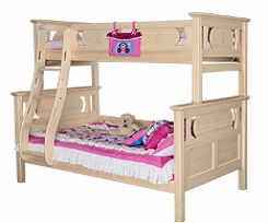 Original color bunk bed with ladders
