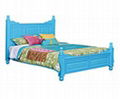 Colorful pine single beds  1