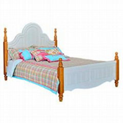 Kids pine wood single bed