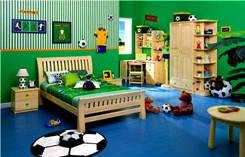 Original wood color themed kids pine bedroom 2