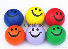 Mini Hot-sell Colorful Smile Stress Soft Emoticon Jumping Ball Toy