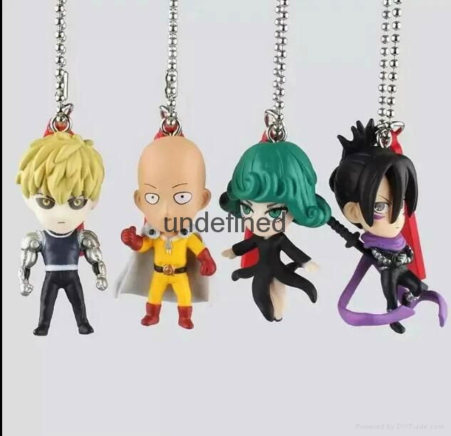 Mini soft plastic action figure Keychain cell phone accessories
